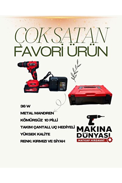 makina dünyası BN-5 BANCO 36 V ŞARJLI MATKAP VİDALAMA PROF . F-136