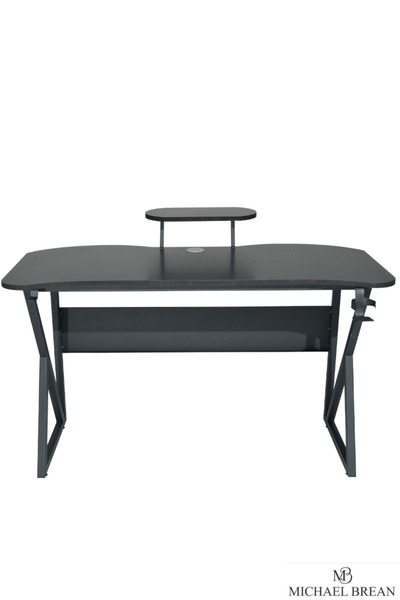 Michael Brean Özel Tasarım Oyuncu Masası 135 Cm Bardaklık Ve Kulaklık Tutucu Hediye