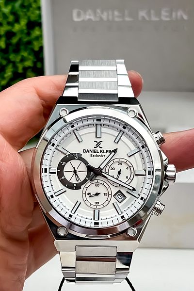 Daniel Klein All Functions Active Stainless Steel Band Waterproof Men's Watch Bracelet