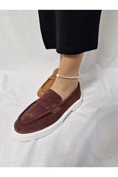 aayak&kabımofficial Genuine Leather Stylish and Comfortable Women's Loafer Shoes Comfortable and Elegant Choice for Daily Wear