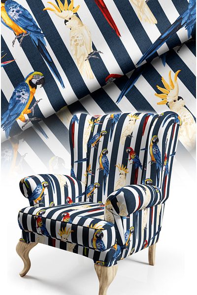 CANİLA Digital Printed Upholstery Sofa Fabric, Throw Pillow, Cushion Covering. Premium Fabric