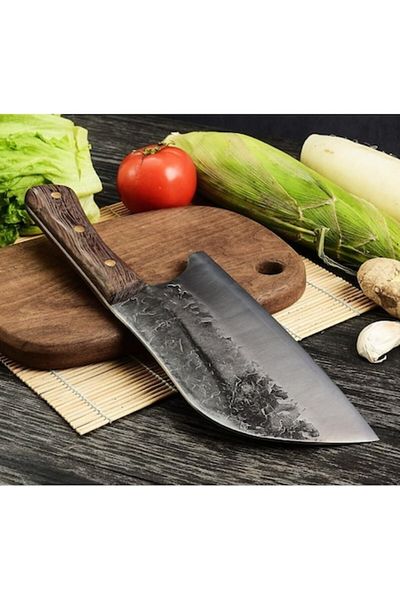 Foxter Professional Japanese Kitchen Knife, High-Quality Stainless Steel, Ergonomic Non-Stick Wooden Handle
