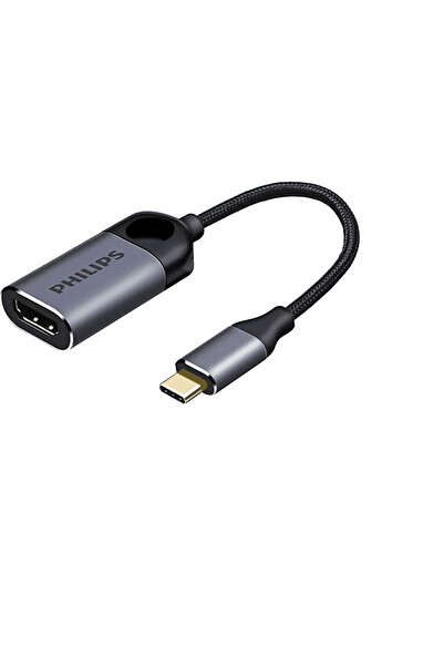 Philips Type-c Den Hdmı Kabloya Çeviri Adaptörü 4k Çözünürlük 15 Cm Kablo