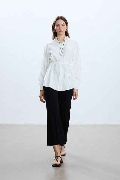 BE BLUE Ecru VintaGe Modal Shirt