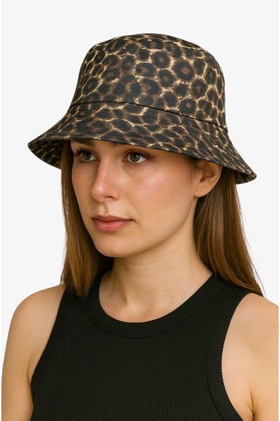 roseberry Brown Leopard Summer Women's Hat - R1417