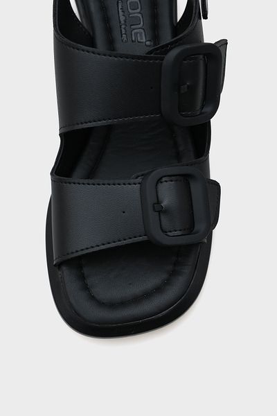 Capone Outfitters Sandale de damă Dixie cu toc mediu cu cataramă dublă