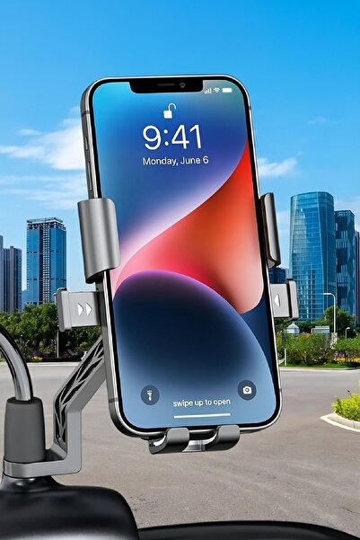TOYFEST 360 Derece Dikiz Aynası Versiyonu Telefon Tutucu Motor,Motosiklet,Bis...