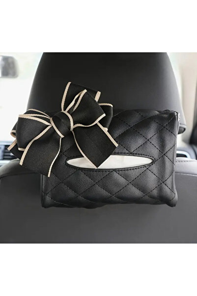 So Iconic 1 bucă geantă de hârtie igienică în mașină cu design cu fundă negru...