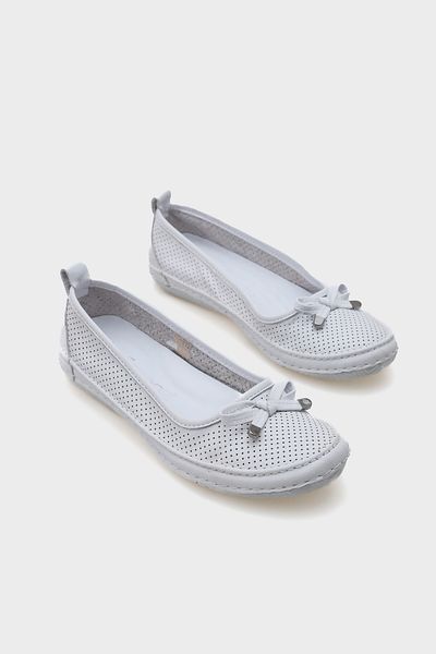Capone Outfitters Dámské baleríny z pravé kůže Breeze Sedlář Laser