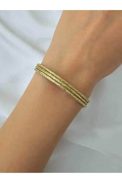 Zivazer Store Kadın Gold Renginde Mıknatıslı Şans Bileklik