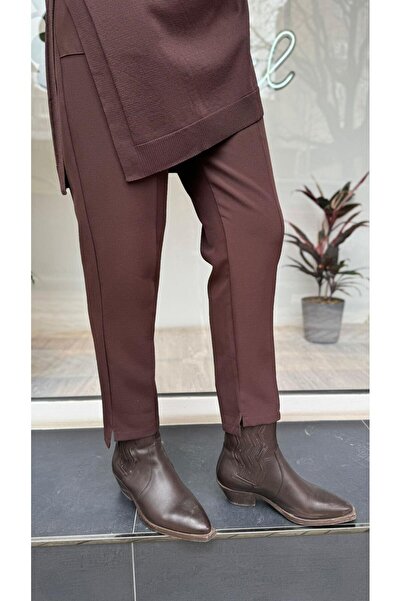 Invee Kadın Havuç Pantolon Kahve