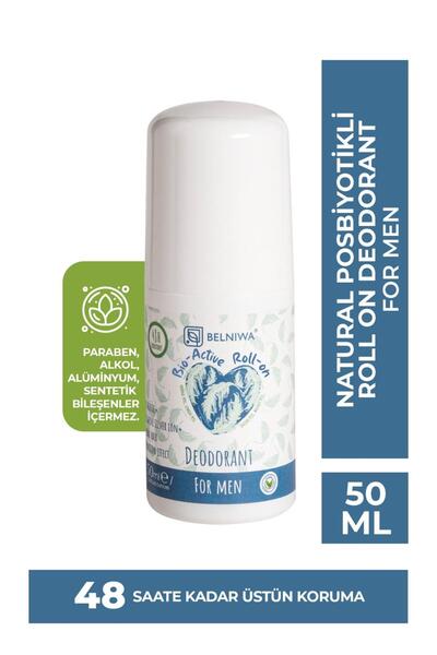Belniwa Doğal Roll-on Erkek Deodorant Ter Kokusu Önleyici Bitkisel Leke Bırak...
