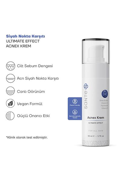SantePlus Anti-Blackhead and Sebum Balancing Vitamin Acnex Cream 50 ml