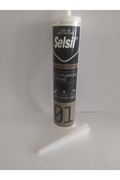 Selsil Genel Amaçlı Silikon Su Geçirmez Cam Doğrama Metal Fayans Için Şeffaf 280gr