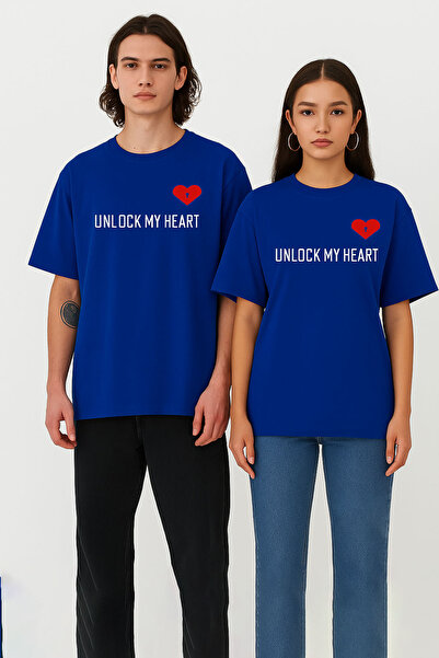 NEVERMIND Unisex Femei Bărbați Cheia pentru cuplu iubit tricou Set de 2