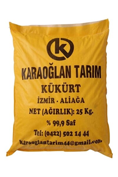 karaoğlan tarım Elementel Akrep Yılan Domuz Kovucu Kükürt Toz 25 Kg