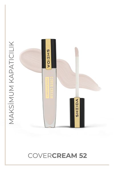 Sheida Cover Cream Illuminating under Eye Concealer, Intense Pigment Concealer - No 52