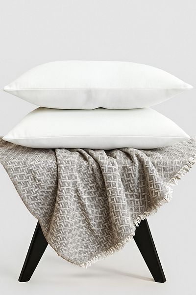 Teksev 2 bucăți de 1.000 gr percale bumbac față 100% silicon pernă