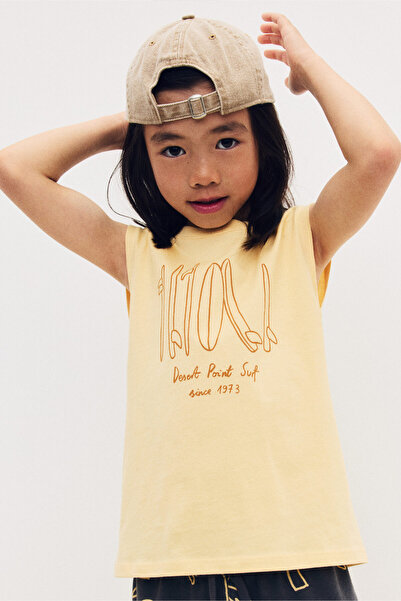 H&M Baskılı Kolsuz Üst