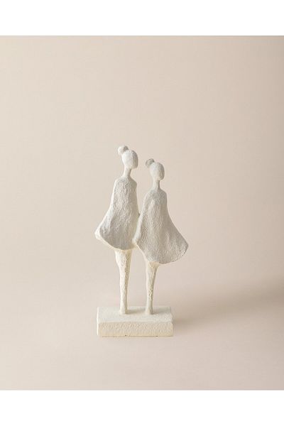 Madame Coco Jean Figur - Zartes Grau