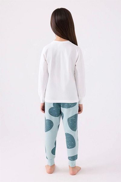 Rolypoly Girl's Blue Long Sleeve Pajama Set