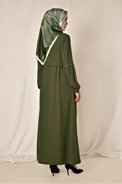 Alvina 1401 Model Zippered Top Coat