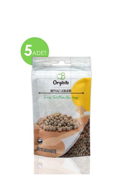 Orgibite White Chickpeas 30 Gr Set of 5