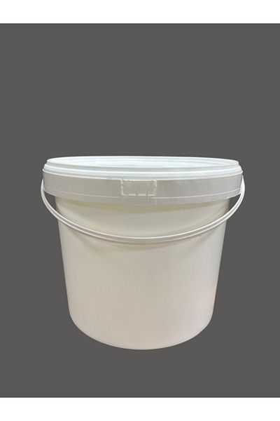 EKBAĞ Plastic Bucket 20 Lt (5 PCS) Bucket Hobby Paint Food Yogurt Bucket White