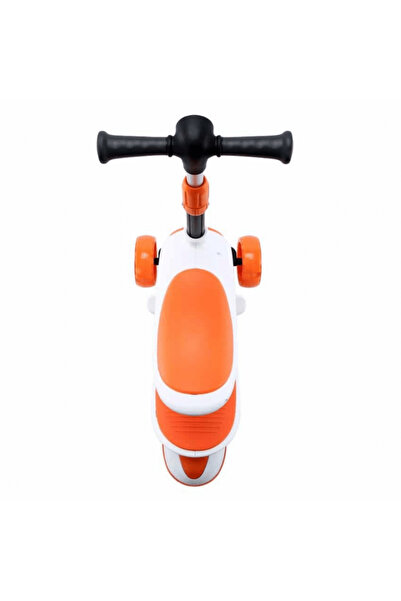 OEM Scooter for small children with Seat, LED Wheels and Adjustable Handlebar, Brown