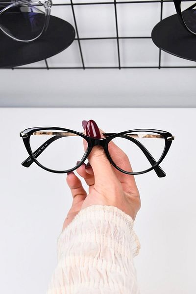 LOOKUP Blue Light Protection Cat Eye Glasses Unisex Model Optical Compatible Glasses Can Be Changed