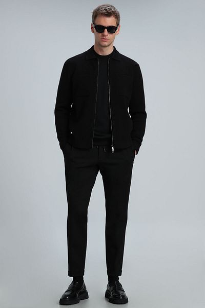 Lufian Noble Men's Cardigan Black