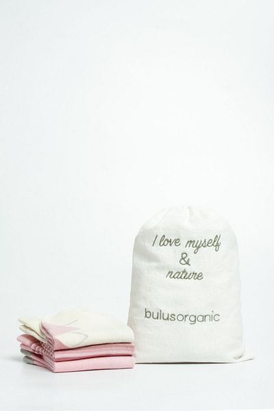 Buluş Organic Чифт от 3 карирани чорапи за момичета с ботуши