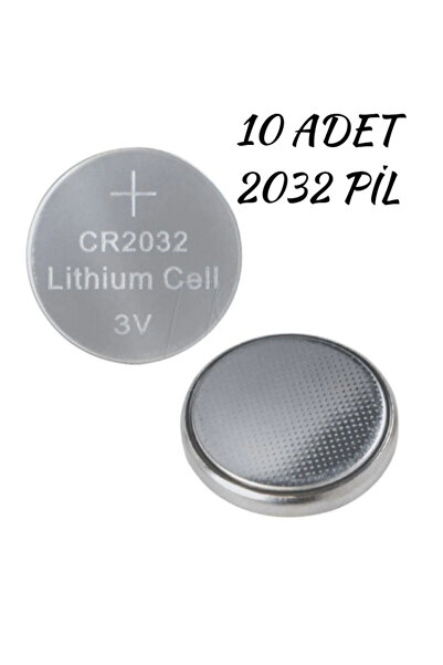 Janissary Cr 2032 Lityum Düğme Pil, Terazi Pili, Baskül Pili "10 Adet"