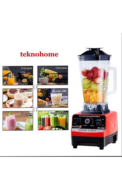 Silver Crest Blender Professional Bar Cafe Mixer Fruit Vegetable Grinder 4500w