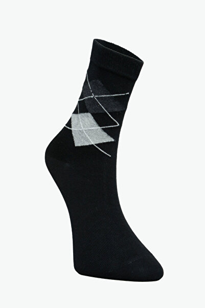 Buluş Organic Комплект от 3 карирани чорапи за момчета, училищни чорапи