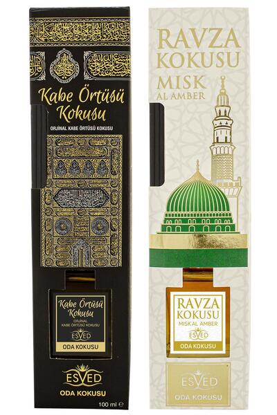 ESVED Kabe Örtüsü Kokusu Ve Medine Ravza Kokusu 100 Ml Çubuklu Oda Kokusu