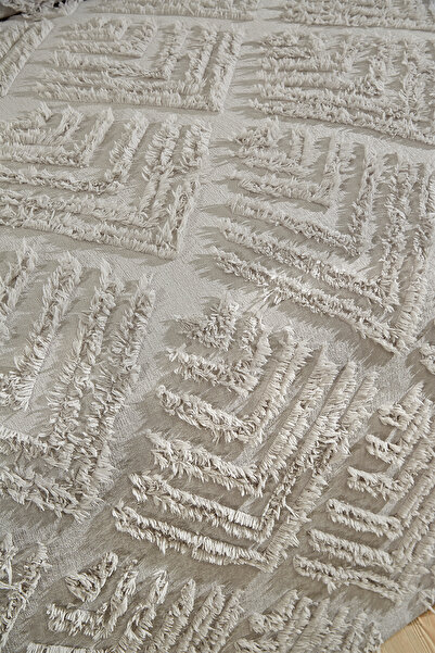 Çeyiz Diyarı Gray 3 Piece Double Pique Set