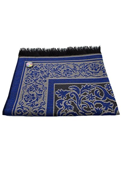 BAYSEM سجادة صلاة زرقاء مع بوصلة تشير إلى القبلة