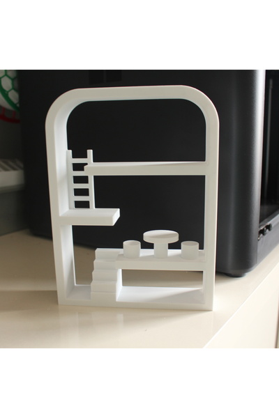 TRENDİN YOLU Smiski الأبيض ذو القمة المستديرة بدون شكل مجرد منزل