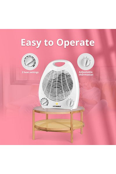 Genrics Stargold 2000w Portable Electric Fan Room Heater With 2 Temperatures