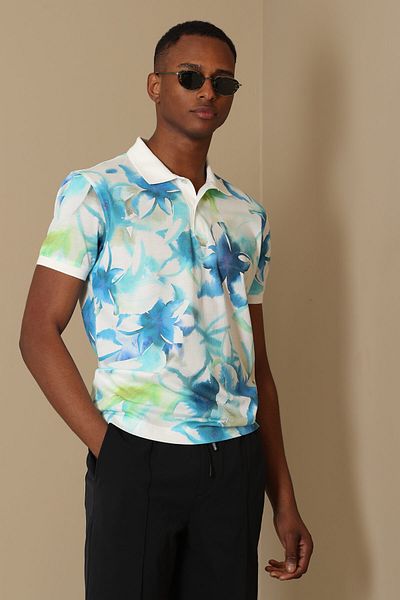 Lufian Tricou polo Masar Smart pentru bărbați, albastru
