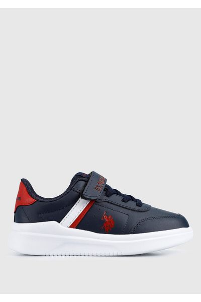 U.S. Polo Assn. U.S. Polo Assn. Berkeley Jr 3fx Boy Sneaker Shoes Navy 31-35