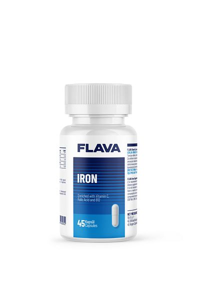 FLAVA Iron - 45 Capsules