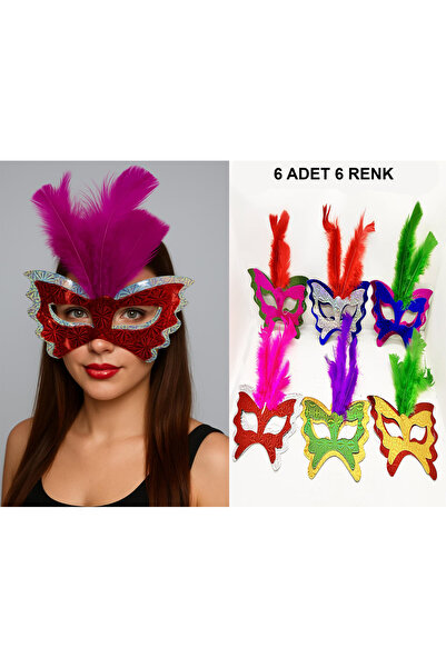 samur parti parti aksesuar & kostüm Tüylü Kağıt Parti Venedik Balo After Mask...