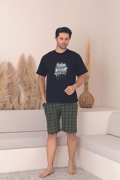 Sude HOMEWEAR ΑΝΔΡΙΚΟ ΣΕΤ ΠΙΤΖΑΜΑ ΜΕ ΣΟΡΤΣ ΚΟΝΤΟΜΑΝΙΚΟ