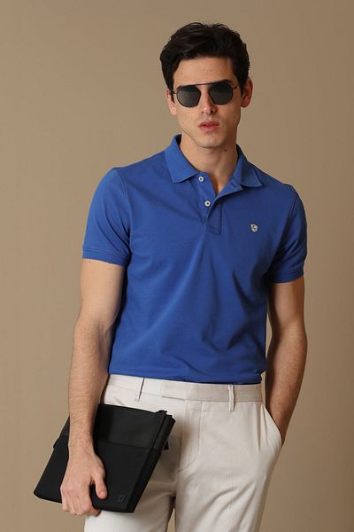 Lufian Ανδρικό αθλητικό μπλουζάκι Laon Polo Neck - Saks