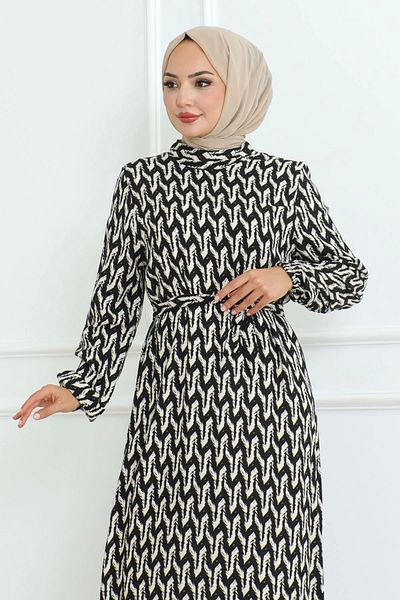 MSK Fashion Άνετο και κομψό φόρεμα με μοτίβο βισκόζης