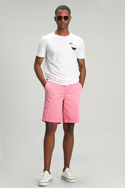 Lufian Ανδρικό σορτς Chino Zegler Sports Slim Fit Pink