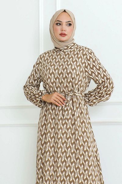 MSK Fashion Άνετο και κομψό φόρεμα με μοτίβο βισκόζης