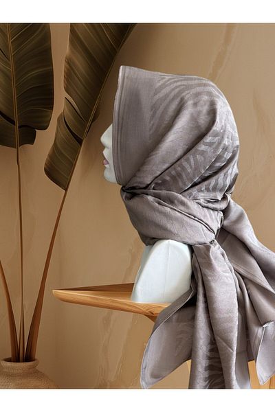 Armine Beige Pamora Shawl 07